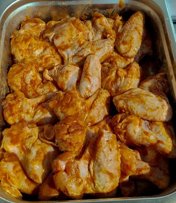 Крылья BBQ в сыром виде
